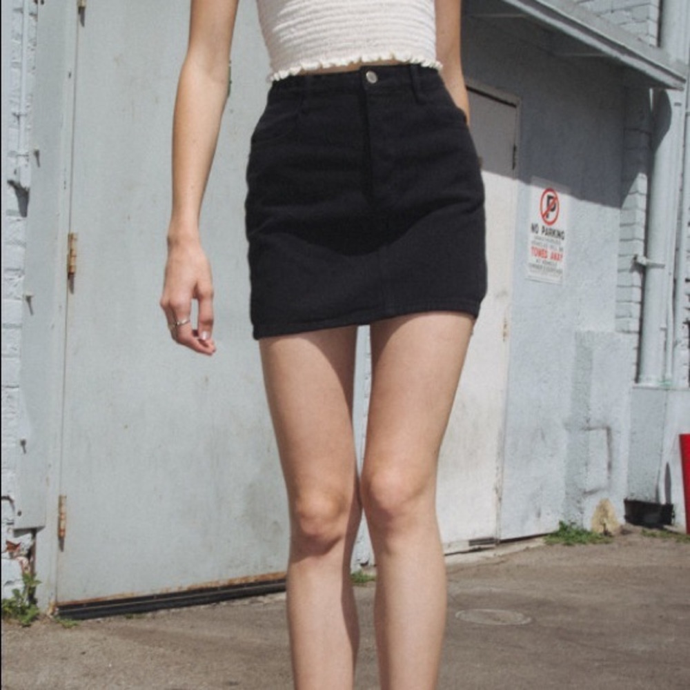 Brandy Melville Margaret Black Skirt
